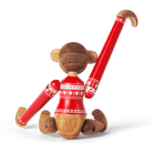 Kay Bojesen 39571 Christmas Jumper Monkey Wooden Figurine in Teak/Limba