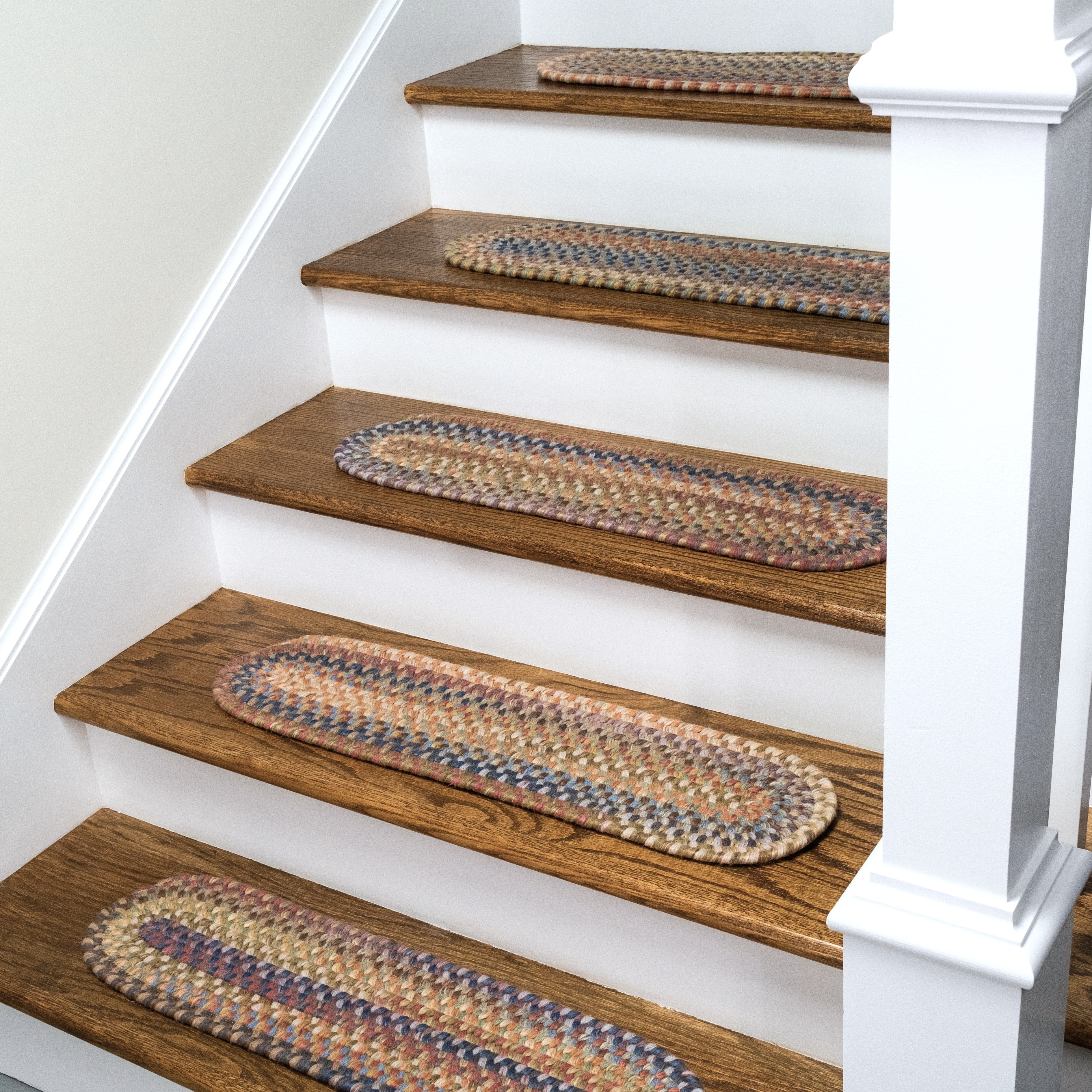 New England Braid Stair Treads Floral NE01