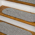 Milton Houndstooth Tweed Stair Treads Black ON49