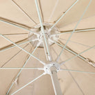 A 210 cm outdoor umbrella combining timeless design, flexible fibreglass ribs, and replaceable parts for long-lasting performance.