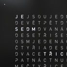 QLOCKTWO FCBLPC QLOCKTWO Earth 45 Frontcover Black Pepper
