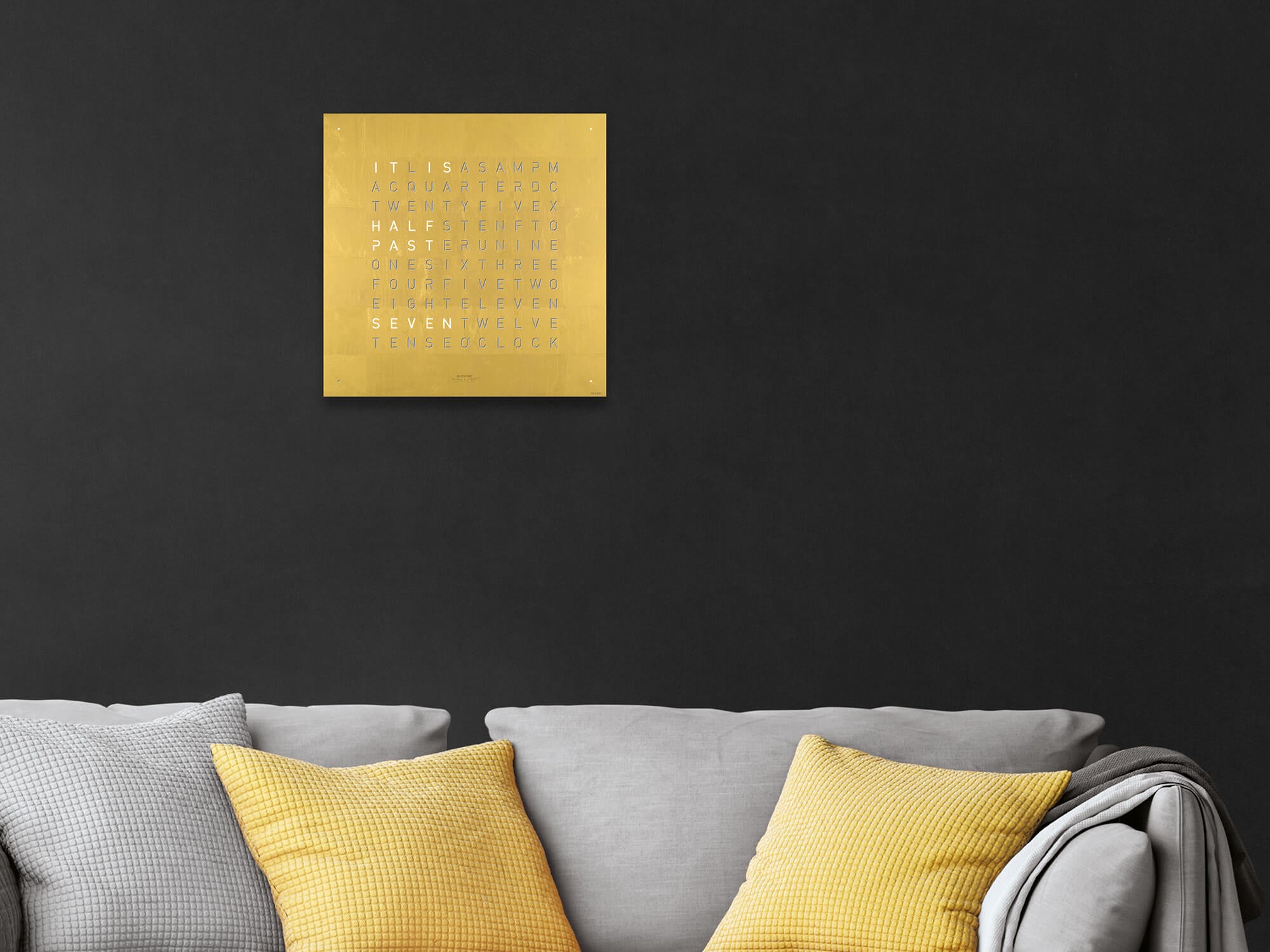 QLOCKTWO QT4GD QLOCKTWO EARTH 45 Creator's Edition Gold