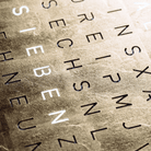 QLOCKTWO FCGD QLOCKTWO Earth 45 Frontcover Gold