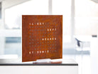 QLOCKTWO QT4RT QLOCKTWO EARTH 45 Creator's Edition Rust