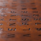 QLOCKTWO FCRT QLOCKTWO Earth 45 Frontcover Rust