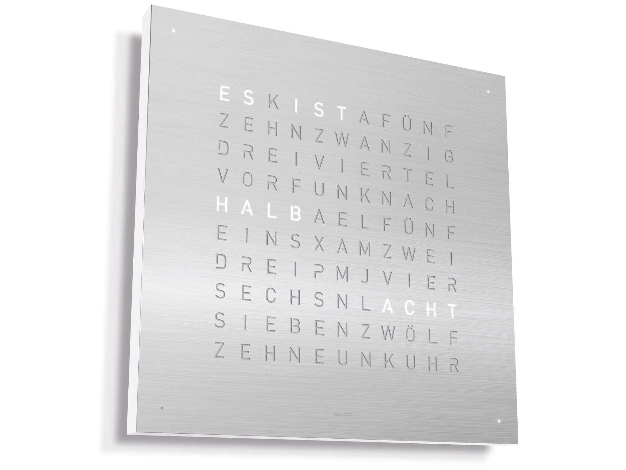 QLOCKTWO QT4SS QLOCKTWO EARTH 45 Steel Series