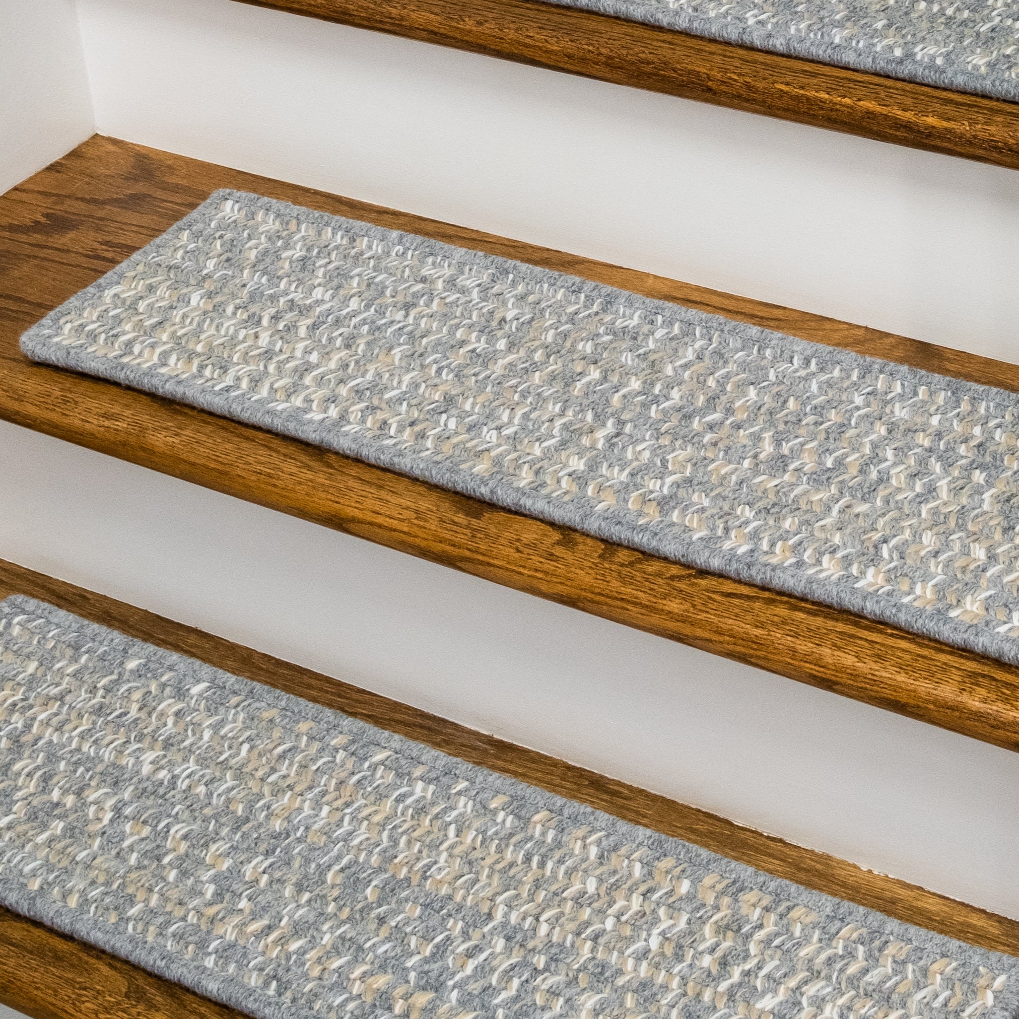 Monterey Wool Tweed Stair Treads Gray RY19