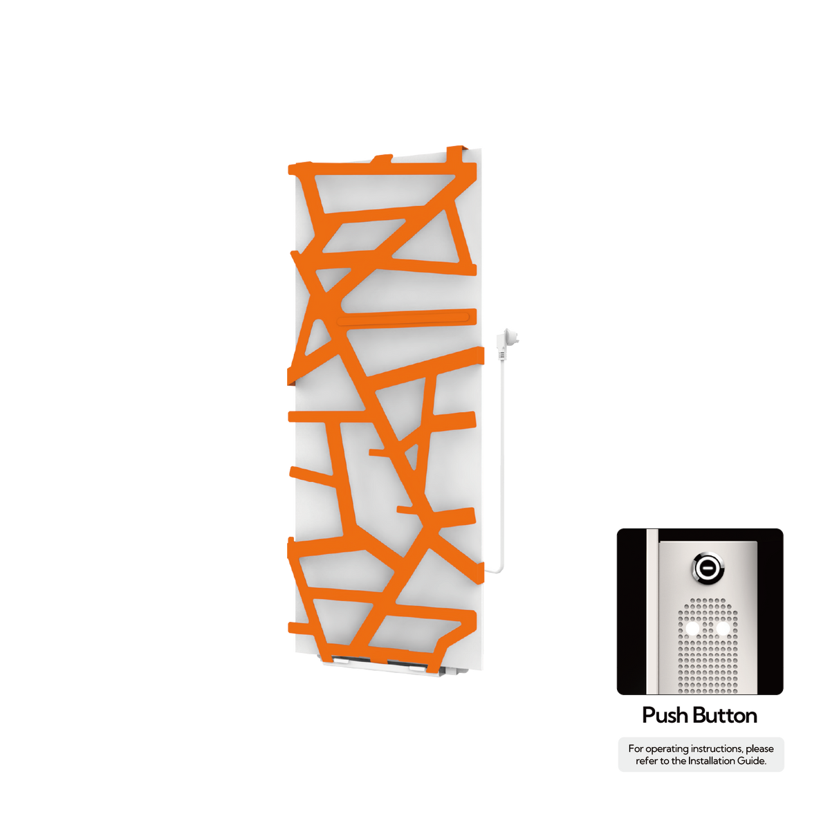 P&Bhusri S08-M-SOR-N S08 Towel Warmer in Sienna Orange