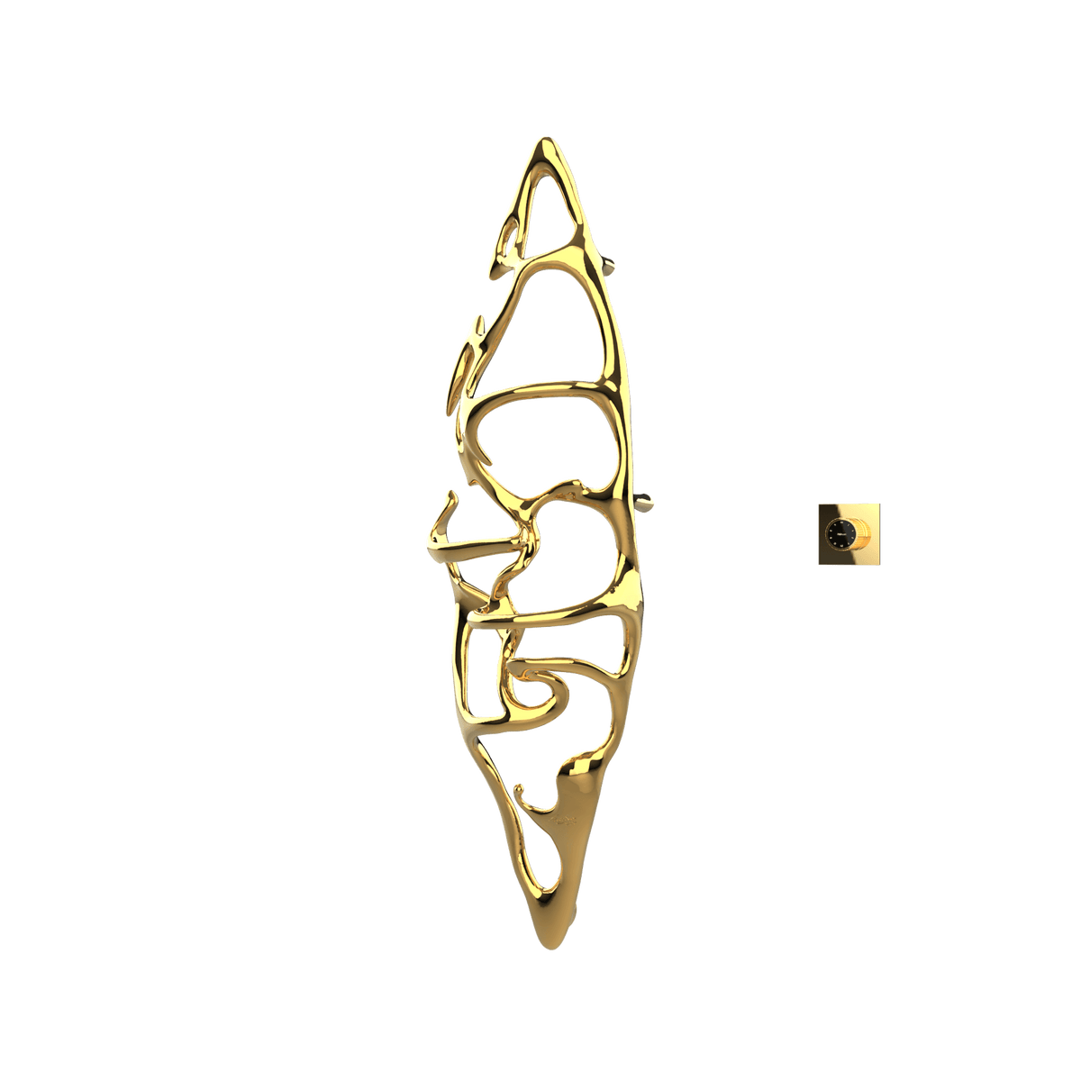 P&Bhusri S1-L-24K-XM Boat of Sage Large Towel Warmer in PVD 24K Gold