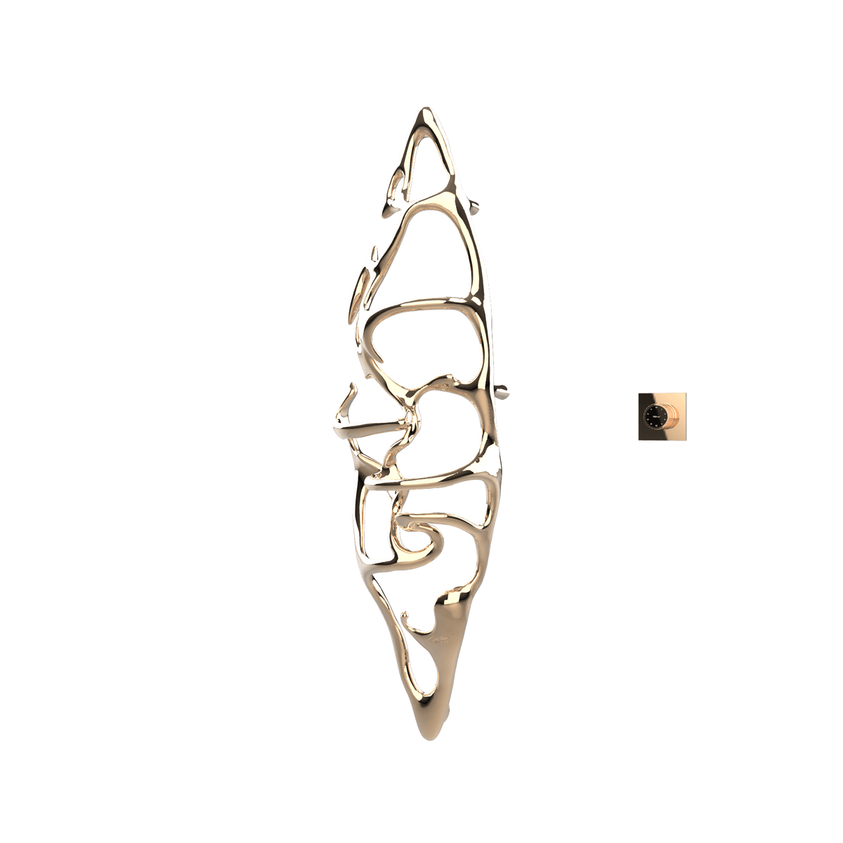 P&Bhusri S1-L-PBZ-XM Boat of Sage Large Towel Warmer in PVD Polished Bronze