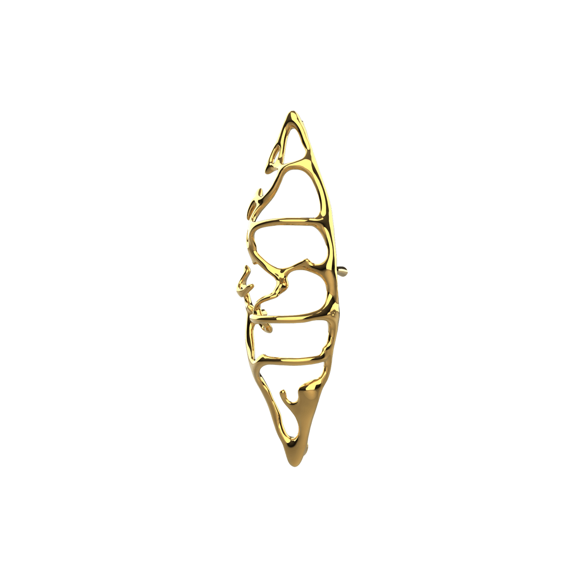 P&Bhusri S1-M-24K-SC Boat of Sage Medium Towel Warmer in PVD 24K Gold