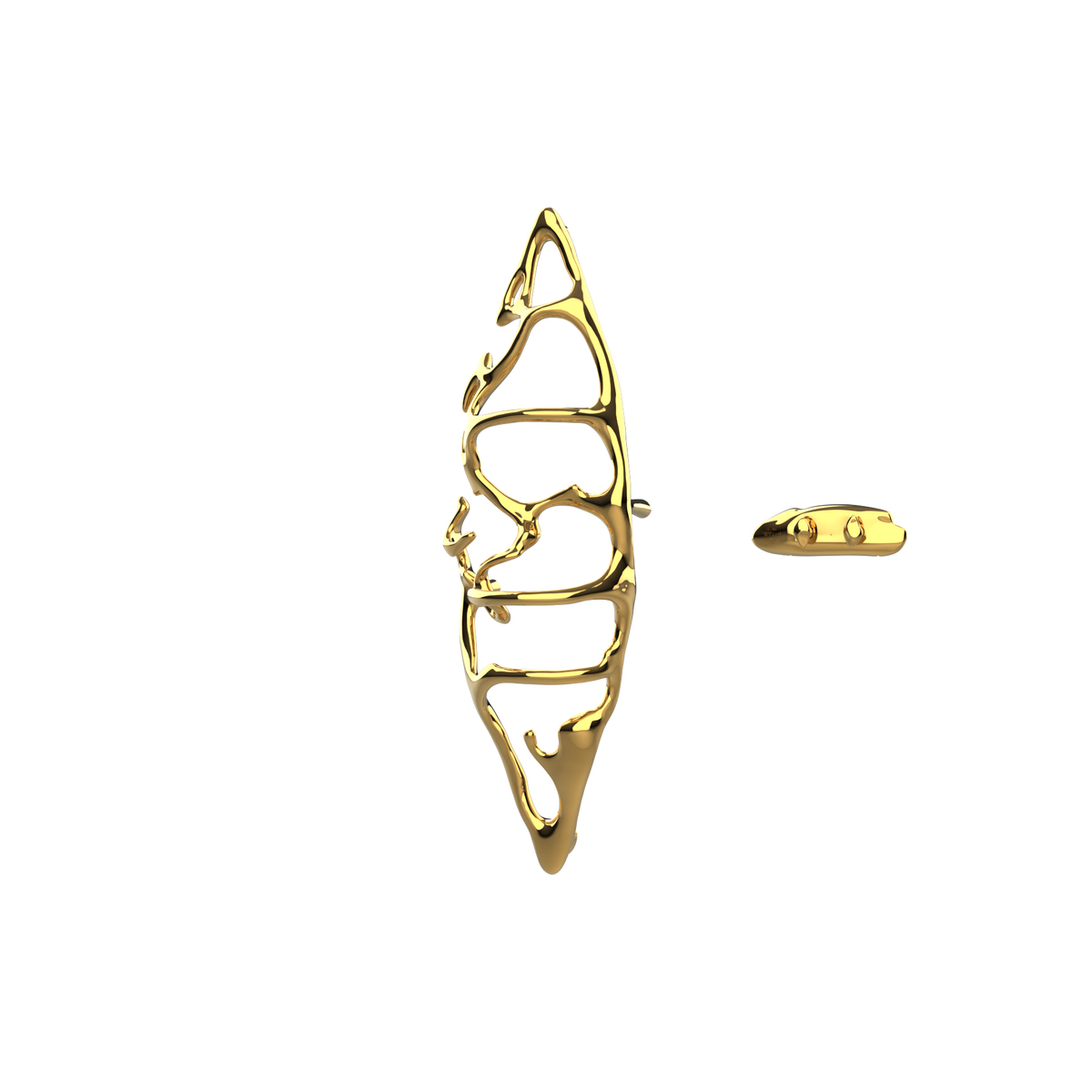 P&Bhusri S1-M-24K-XA Boat of Sage Medium Towel Warmer in PVD 24K Gold