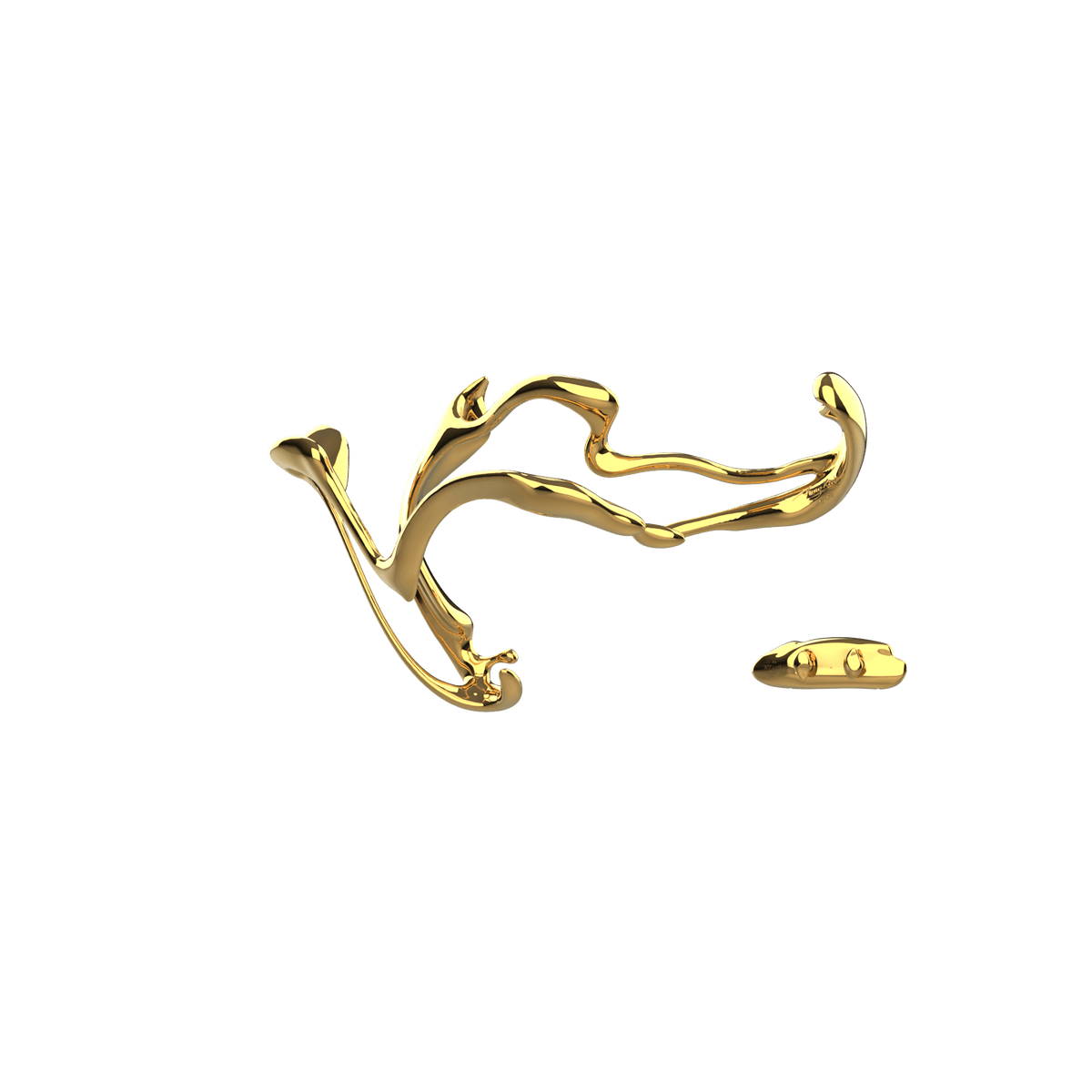 P&Bhusri S3-M-24K-XA The Fountain of Youth Towel Warmer in PVD 24K Gold