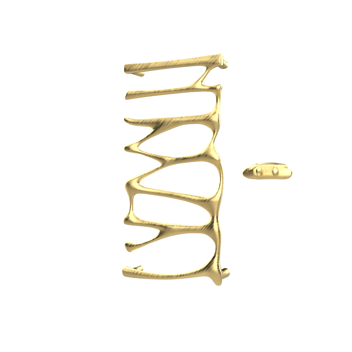 P&Bhusri S5-M-BBR-XA Provence Towel Warmer in PVD Brushed Brass