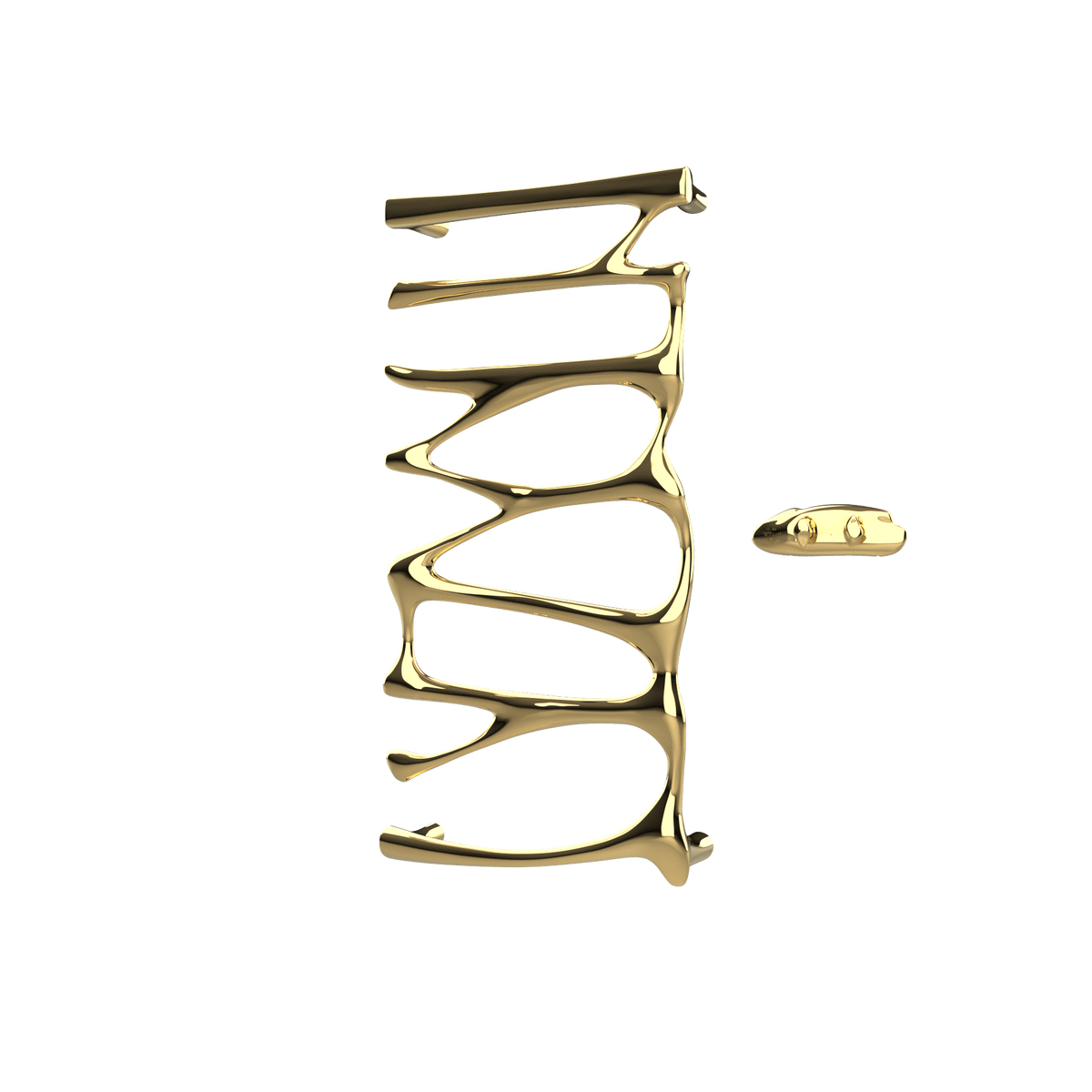 P&Bhusri S5-M-LGD-XA Provence Towel Warmer in PVD Polished Luxury Gold