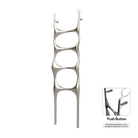 P&Bhusri S6-M-BNI-N Crete Palace Towel Warmer in PVD Brushed Nickel