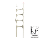 P&Bhusri S6-M-BWG-N Crete Palace Towel Warmer in PVD Brushed White Gold