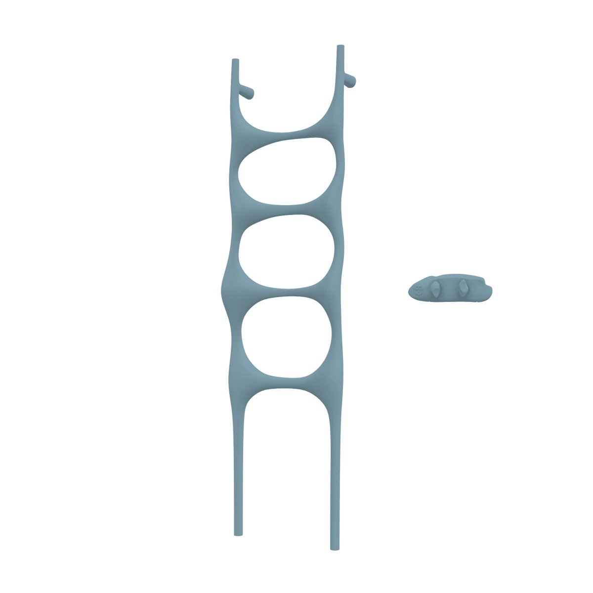 P&Bhusri S6-M-FBL-XA Crete Palace Towel Warmer in Frost Blue