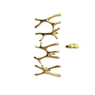 P&Bhusri S7-LMS-24K-XA Daphne's Branch Large + Medium + Small Towel Warmer in PVD 24K Gold