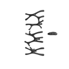 P&Bhusri S7-LMS-BBN-XA Daphne's Branch Large + Medium + Small Towel Warmer in PVD Brushed Black Nickel