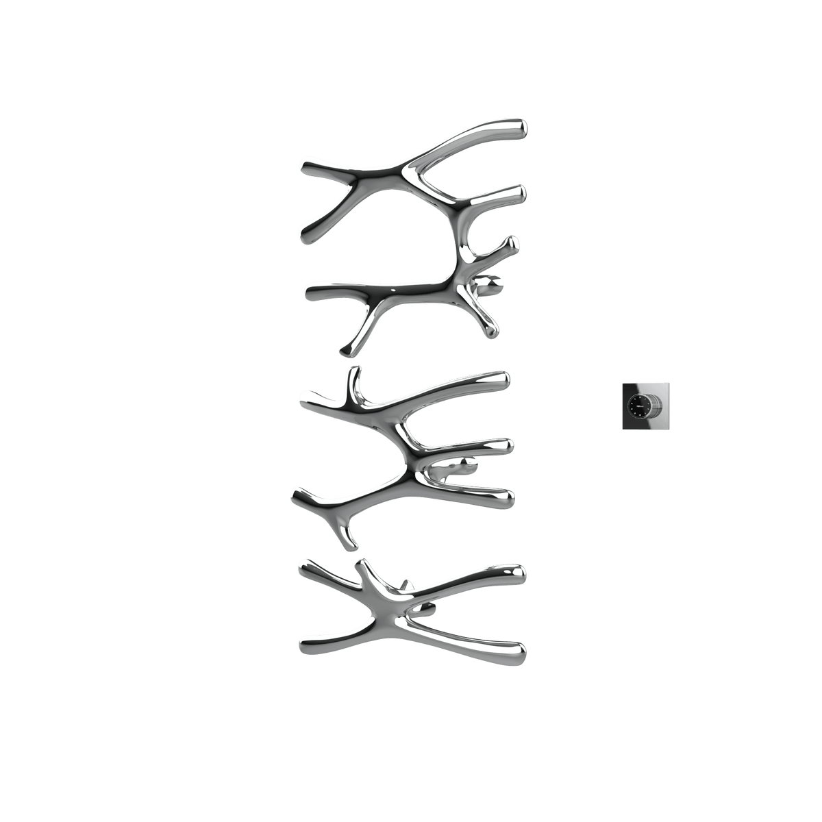 P&Bhusri S7-LMS-CHR-XM Daphne's Branch Large + Medium + Small Towel Warmer in Polished Chrome