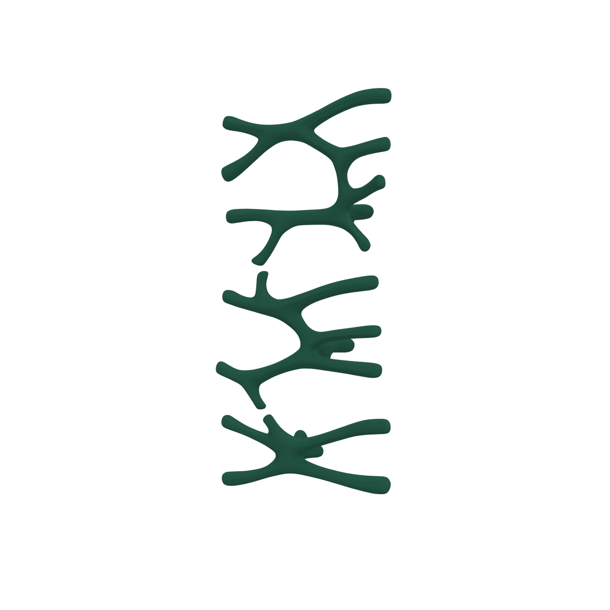 P&Bhusri S7-LMS-EGR-SC Daphne's Branch Large + Medium + Small Towel Warmer in Emerald Green