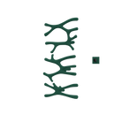 P&Bhusri S7-LMS-EGR-XM Daphne's Branch Large + Medium + Small Towel Warmer in Emerald Green