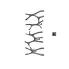 P&Bhusri S7-LMS-GML-XM Daphne's Branch Large + Medium + Small Towel Warmer in PVD Gun Metal