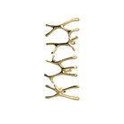 P&Bhusri S7-LMS-LGD-SC Daphne's Branch Large + Medium + Small Towel Warmer in PVD Polished Luxury Gold