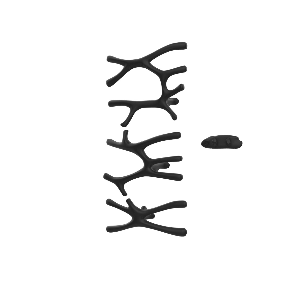 P&Bhusri S7-LMS-MBL-XA Daphne's Branch Large + Medium + Small Towel Warmer in Mist Black