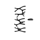P&Bhusri S7-LMS-PBN-XA Daphne's Branch Large + Medium + Small Towel Warmer in PVD Polished Black Nickel