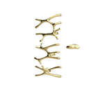P&Bhusri S7-LMS-PBR-XA Daphne's Branch Large + Medium + Small Towel Warmer in PVD Polished Brass