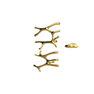 P&Bhusri S7-LM-24K-XA Daphne's Branch Large + Medium Towel Warmer in PVD 24K Gold