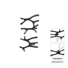 P&Bhusri S7-LM-BBN-N Daphne's Branch Large + Medium Towel Warmer in PVD Brushed Black Nickel