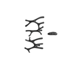P&Bhusri S7-LM-BBN-XA Daphne's Branch Large + Medium Towel Warmer in PVD Brushed Black Nickel