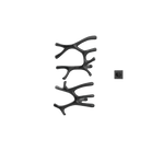 P&Bhusri S7-LM-BBN-XM Daphne's Branch Large + Medium Towel Warmer in PVD Brushed Black Nickel