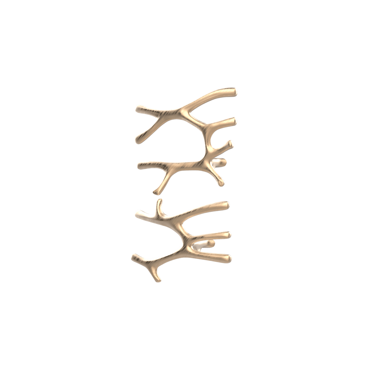 P&Bhusri S7-LM-BBZ-SC Daphne's Branch Large + Medium Towel Warmer in PVD Brushed Bronze