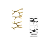 P&Bhusri S7-LM-BLG-N Daphne's Branch Large + Medium Towel Warmer in PVD Brushed Luxury Gold