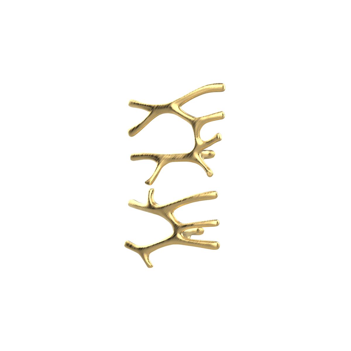 P&Bhusri S7-LM-BLG-SC Daphne's Branch Large + Medium Towel Warmer in PVD Brushed Luxury Gold