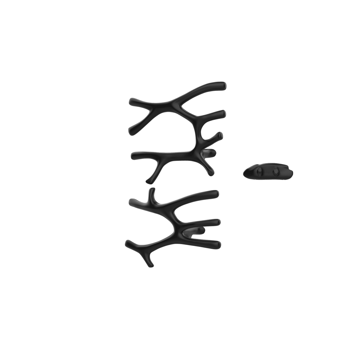 P&Bhusri S7-LM-BLK-XA Daphne's Branch Large + Medium Towel Warmer in Matte Black