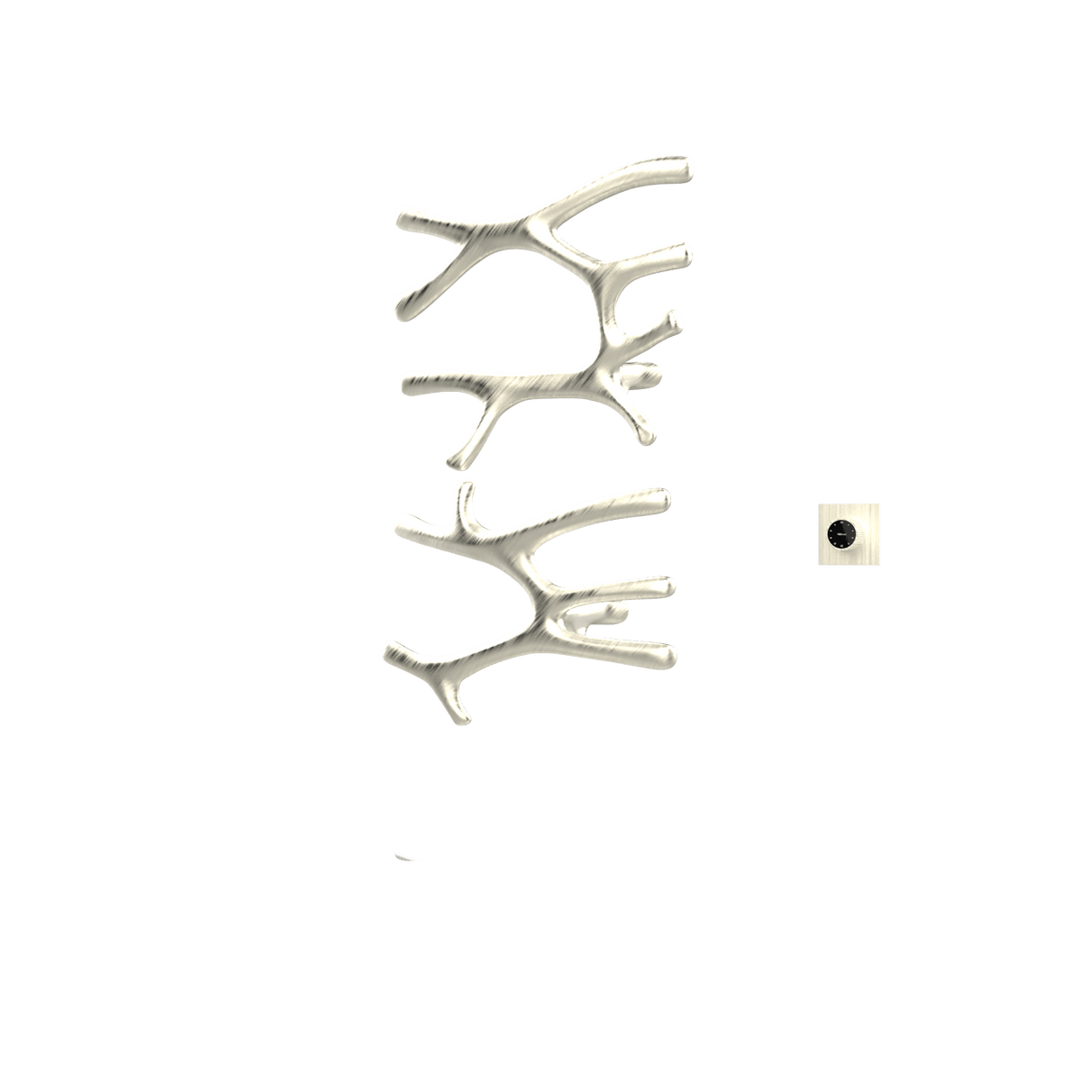 P&Bhusri S7-LM-BWG-XM Daphne's Branch Large + Medium Towel Warmer in PVD Brushed White Gold