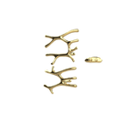 P&Bhusri S7-LM-LGD-XA Daphne's Branch Large + Medium Towel Warmer in PVD Polished Luxury Gold