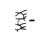 P&Bhusri S7-LM-MBL-XA Daphne's Branch Large + Medium Towel Warmer in Mist Black