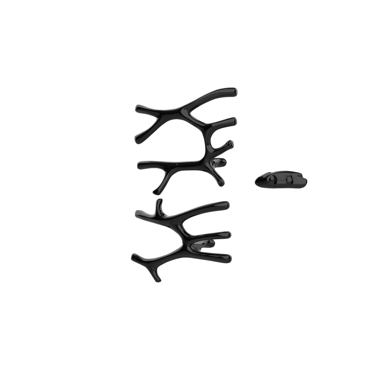 P&Bhusri S7-LM-PBN-XA Daphne's Branch Large + Medium Towel Warmer in PVD Polished Black Nickel