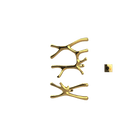 P&Bhusri S7-LS-24K-XM Daphne's Branch Large + Small Towel Warmer in PVD 24K Gold