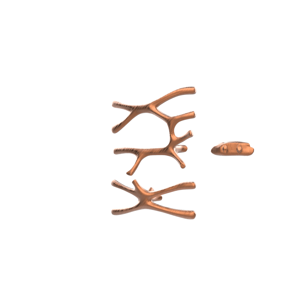 P&Bhusri S7-LS-BRG-XA Daphne's Branch Large + Small Towel Warmer in PVD Brushed Rose Gold