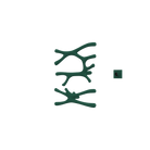 P&Bhusri S7-LS-EGR-XM Daphne's Branch Large + Small Towel Warmer in Emerald Green