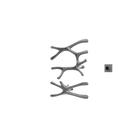 P&Bhusri S7-LS-GML-XM Daphne's Branch Large + Small Towel Warmer in PVD Gun Metal