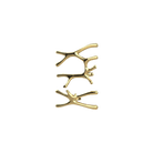 P&Bhusri S7-LS-LGD-SC Daphne's Branch Large + Small Towel Warmer in PVD Polished Luxury Gold