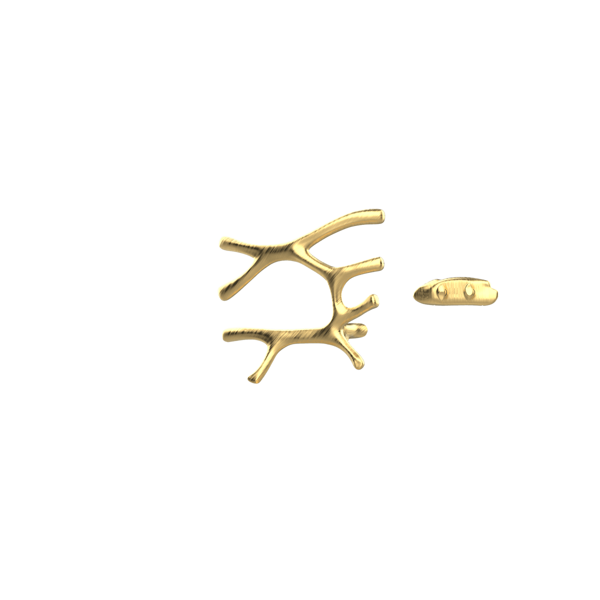 P&Bhusri S7-L-BLG-XA Daphne's Branch Large Towel Warmer in PVD Brushed Luxury Gold